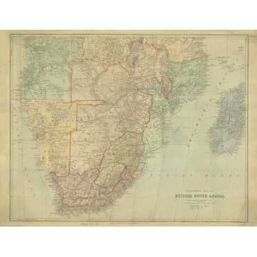 Stanford's Map of British South Africa (1894)