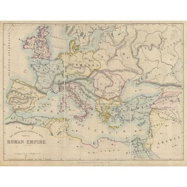 Stanford's Varty's Roman Empire Map (1879)