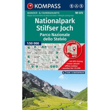Stilfser National Park / Parco Nazionale dello Stelvio | Kompass hiking map 072