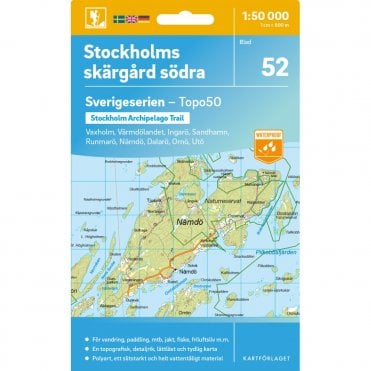 Stockholms skargard sodra (Sweden) - Norstedts Outdoor map 52