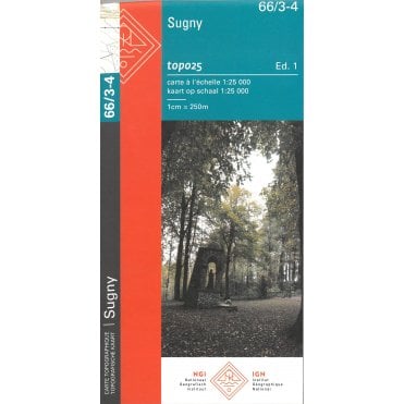 Sugny - Belgium IGN Topo map 66/3-4