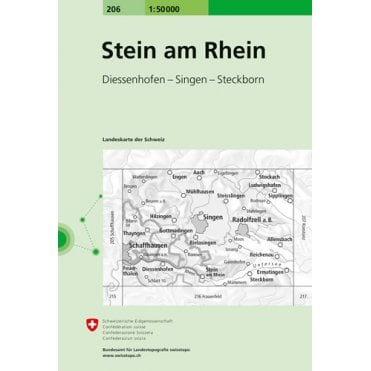 Swiss National Map 206: Stein am Rhein