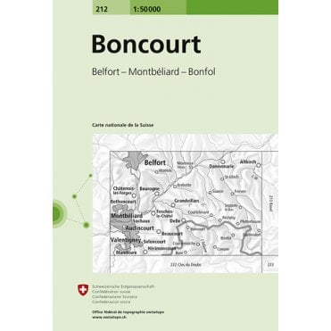 Swiss National Map 212: Boncourt