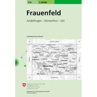 Swiss National Map 216: Frauenfeld