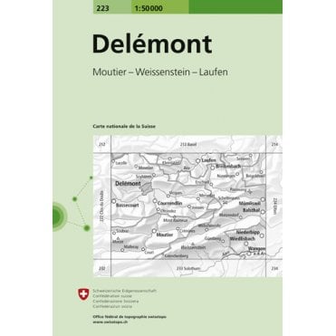 Swiss National Map 223: Delemont