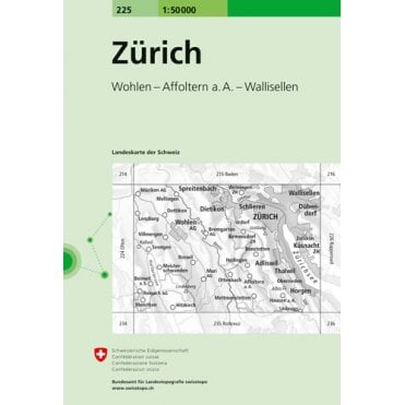 Swiss National Map 225: Zurich