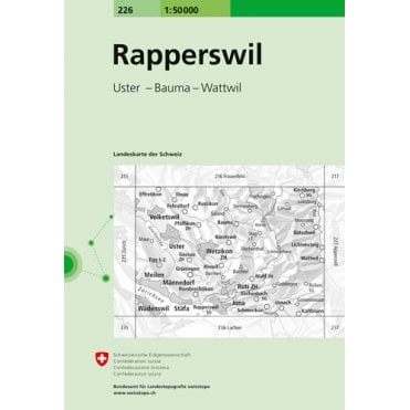 Swiss National Map 226: Rapperswil