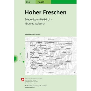 Swiss National Map 228: Hoher Freschen