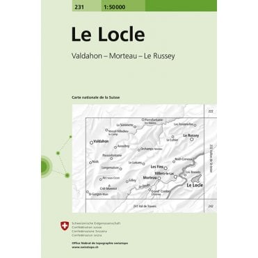 Swiss National Map 231: Le Locle