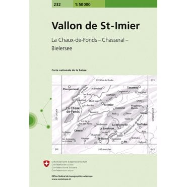 Swiss National Map 232: Vallon de St.Limier