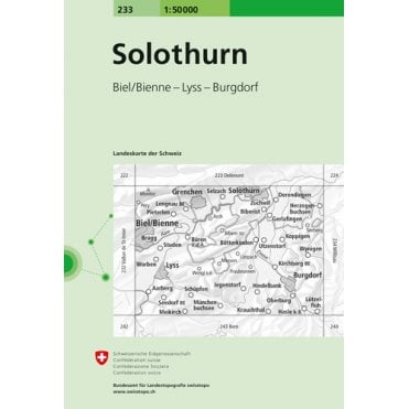 Swiss National Map 233: Solothurn