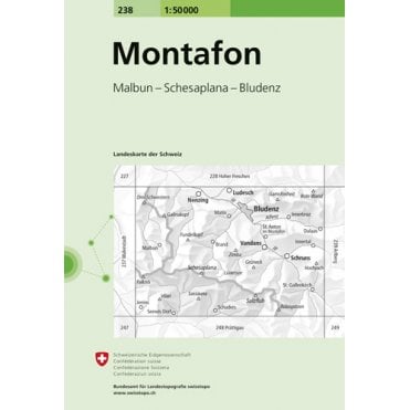 Swiss National Map 238: Montafon