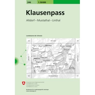 Swiss National Map 246: Klausenpass