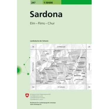 Swiss National Map 247: Sardona
