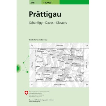 Swiss National Map 248: Prattigau