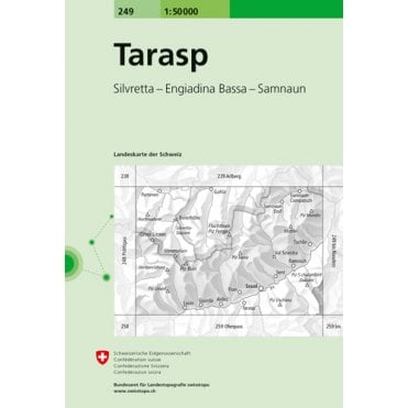 Swiss National Map 249: Tarasp