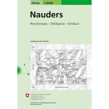 Swiss National Map 249bis: Nauders