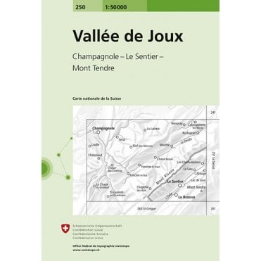Swiss National Map 250: Vallee de Joux