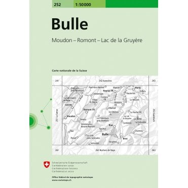 Swiss National Map 252: Bulle