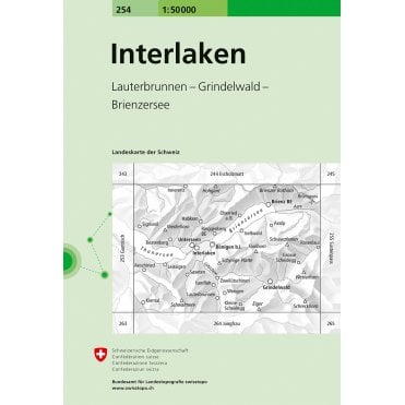 Swiss National Map 254: Interlaken