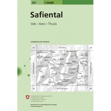Swiss National Map 257: Safiental