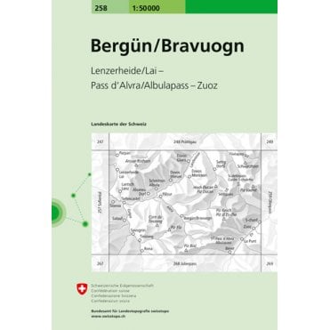 Swiss National Map 258: Berguen
