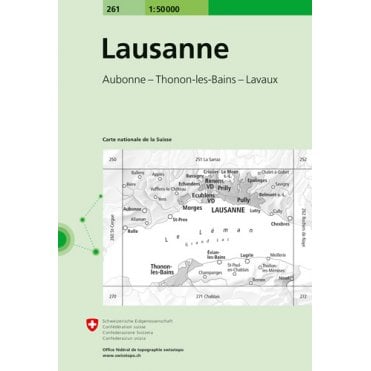 Swiss National Map 261: Lausanne