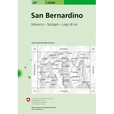 Swiss National Map 267: San Bernardino