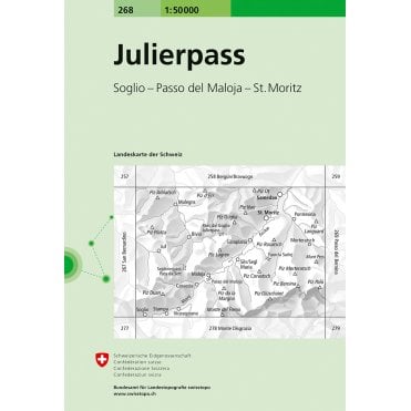 Swiss National Map 268: Julierpass