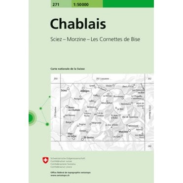 Swiss National Map 271: Chablais