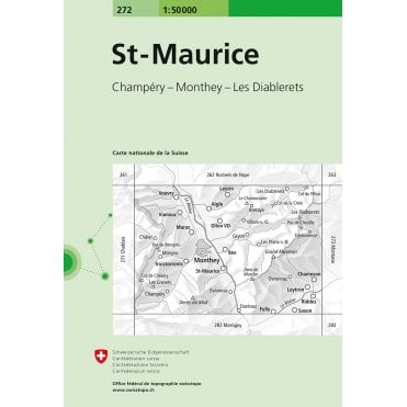 Swiss National Map 272: St.Maurice