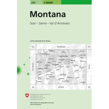 Swiss National Map 273: Montana