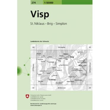 Swiss National Map 274: Visp