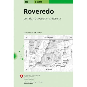 Swiss National Map 277: Roveredo