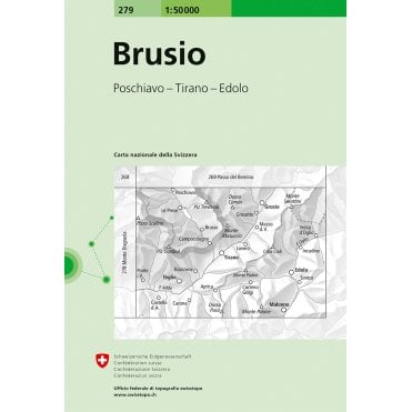 Swiss National Map 279: Brusio