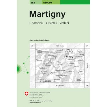 Swiss National Map 282: Martigny