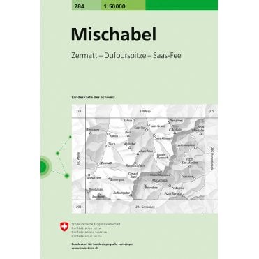 Swiss National Map 284: Mischabel