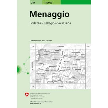 Swiss National Map 287: Menaggio