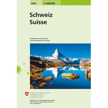 Switzerland National Map 1:1 million.