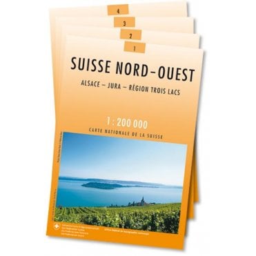Switzerland set of 4 maps