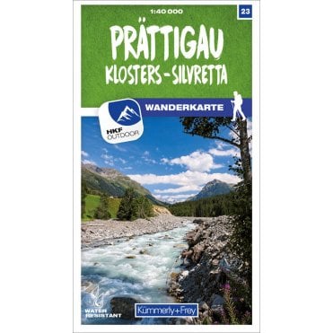 Switzerland Hiking Map (40k) 23: Prättigau