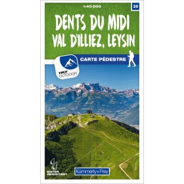 Switzerland Hiking Map (40k) 39: Dents du Midi, Val d'Illiez