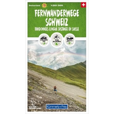 Switzerland Hiking Map (40k) Long-distance hikes in Switzerl