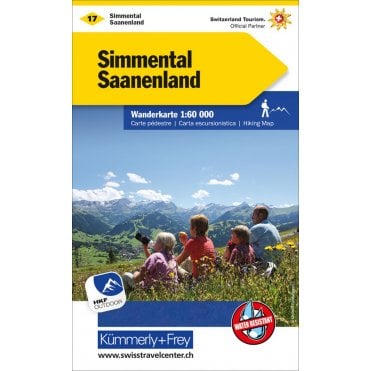 Switzerland hiking map 17: Simmental / Saanenland