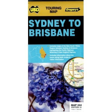 Sydney to Brisbane - map 244