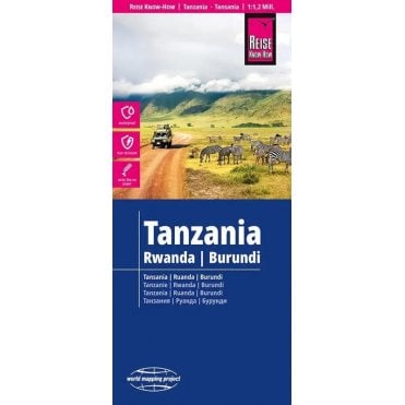Tanzania, Rwanda, Burundi Map - Reise Know-How
