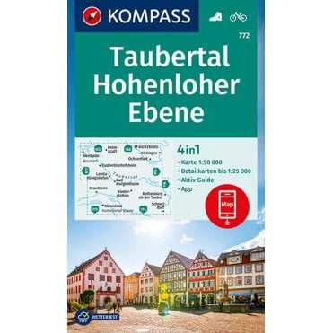 Taubertal, Hohenloher plain | Kompass hiking map 772