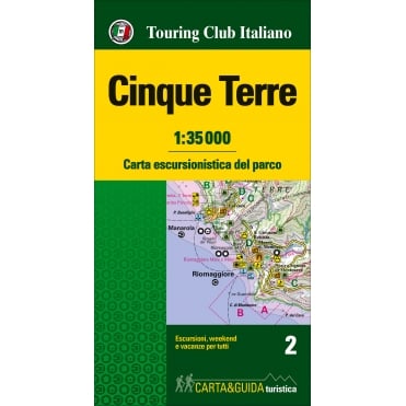 TCI Cinque Terre National Park Map & Guide 2