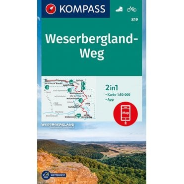 The Weserbergland way | Kompass hiking map 819