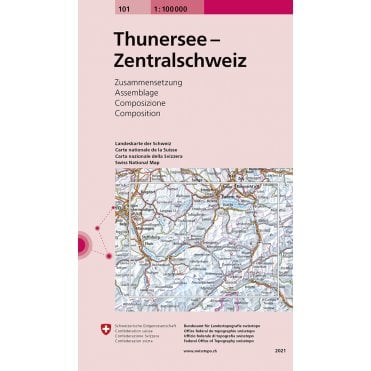Thuner See / Zentralschweiz Map: 101